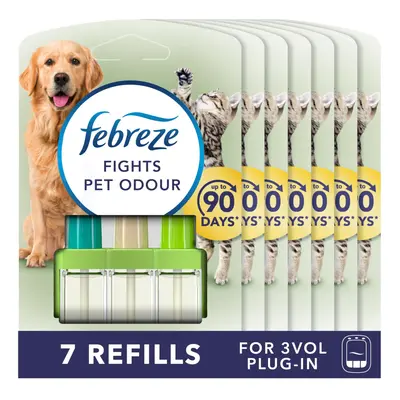 3Volution Plug In Air Freshener Refill, 20ML X 7, Pet Odour Eliminator, Leaves A Fresh Scent