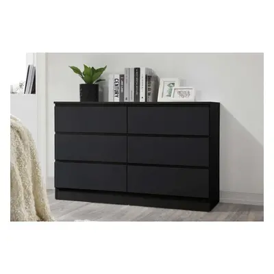 Black Chest of Drawers Birlea Oslo Scandia Retro