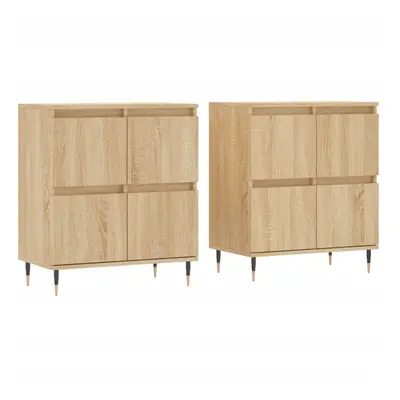 (sonoma oak) vidaXL Sideboards Side Cabinet Storage Cabinet pcs White Engineered Wood