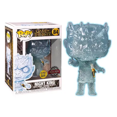 Funko Game Of Thrones Crystal Night King With Dagger Glow + Pop Protector