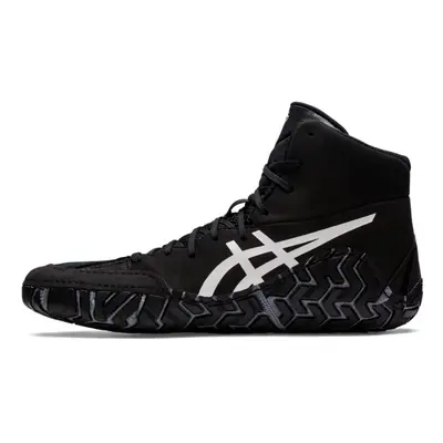 ASICS Men's Aggressor Wrestling Shoes 8.5 Black/White