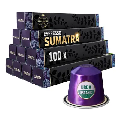 Sumatra Single Origin Organic Coffee | Nespresso Compatible Pods | Dark Roast