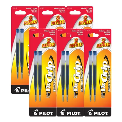 Value Pack of - Pilot Dr. Grip Center of Gravity Ballpoint Ink Refill 2-Pack Medium Point Blue I