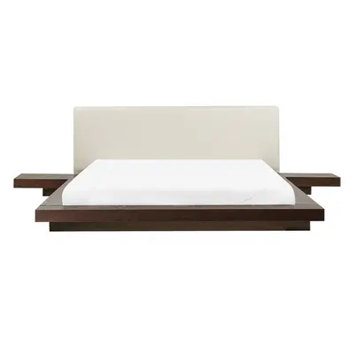 Waterbed Faux Leather ZEN x cm (EU King Size) Dark Ash Wood