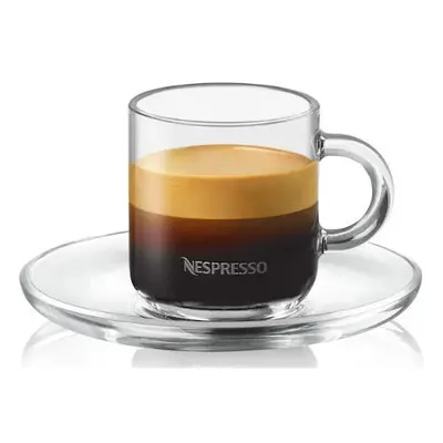 Vertuo Espresso Set Glasses Saucers Spoons