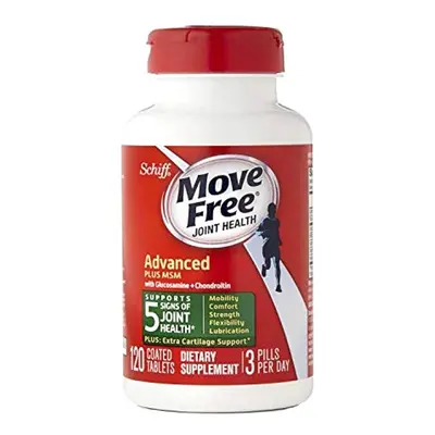 Move Free Advanced Plus MSM Tablets, Joint Health Dietary Supplement With Glucosamine And Chondr