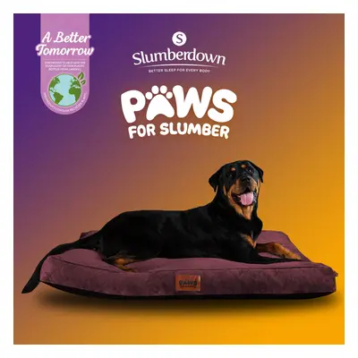 (Burgundy , Extra Large) Paws for Slumber Padded Pet Bed UK Made