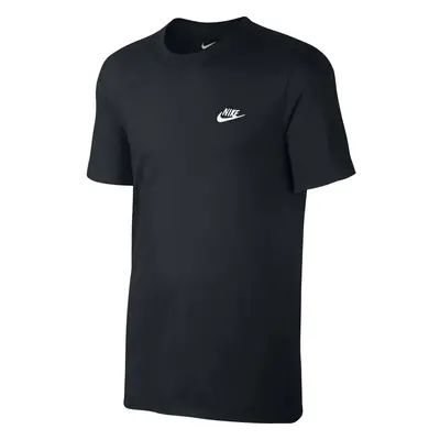 NIKE Sportswear Men's Club Embroidered Futura Tee Black/White X-Larg