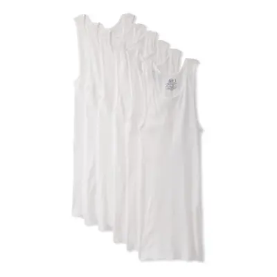 Fruit of the Loom Men's A-Shirt Multipack Pack-White Large