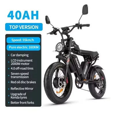 Electric Bike,Q20 Pro, 48V 40AH 50Km Bicycle Mountain Cycling