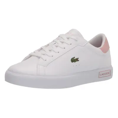 Lacoste unisex child Kid's Powercourt Sneaker Wht/Lt Pnk Toddler US