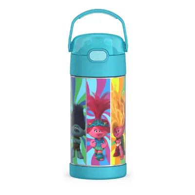 THERMOS FUNTAINER Water Bottle with Straw Ounce Trolls Kids Stainless Steel Vacuum Insulated Wat