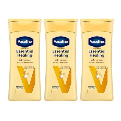 3 x Vaseline Intensive Care Body Lotion Essential Healing ml