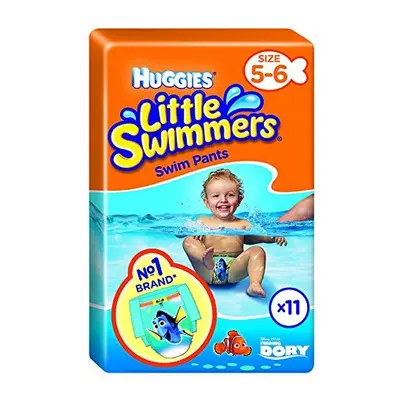 Huggies Little Swimmers Disposable Swim Nappies for Babies and Children Size (12-18 kg), Bath Na