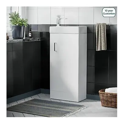 Small mm Cloakroom Basin Sink Vanity Unit Bathroom Cabinet Storage | Nanuya