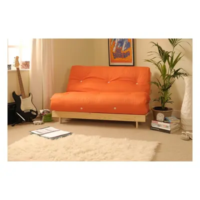 (Orange, 4ft Small Double) Ayr Luxury Futon Set