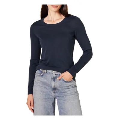 Amazon Essentials Women's Long-Sleeve Lightweight Crewneck Sweater Available in Plus Size Navy L