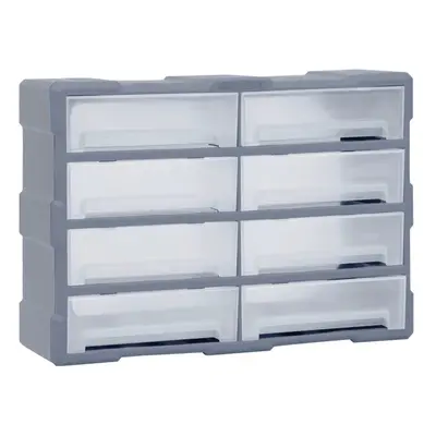 (grey) vidaXL Multi-drawer Organiser with Drawers Tool Organiser Unit Storage Cabinet