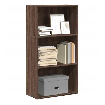 vidaXL Bookcase Brown Oak 60x30x114 cm Engineered Wood