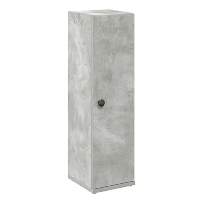 (concrete grey) vidaXL Bathroom Cabinet with Roll Holder Concrete Grey 20.5x22x72 cm