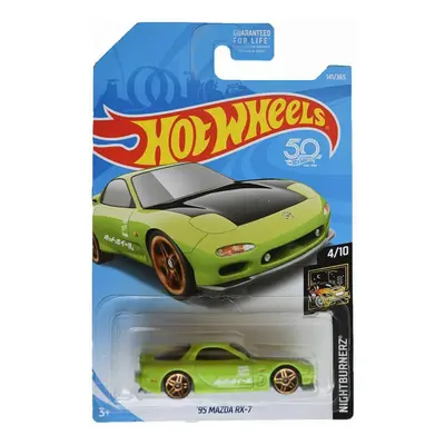 Hot Wheels 50th Anniversary Nightburnerz '95 Mazda RX-7 141/365 Green