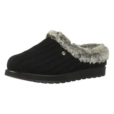 Skechers BOBS Women's Keepsakes - Ice Angel Slipper Black 6.5 US