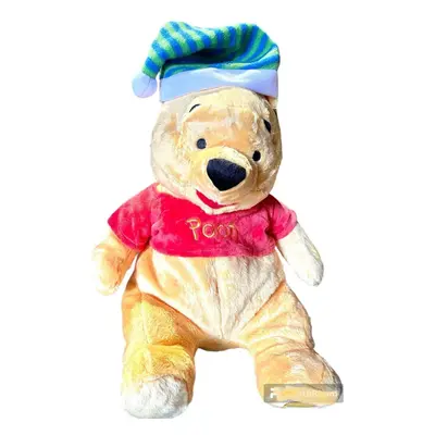 Disney Winnie the Pooh Soft Doll Toy 15" Christmas Holiday hat cap