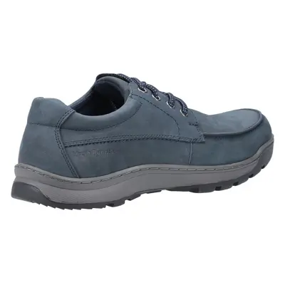 (Blue, (Adults')) Hush Puppies Tucker Leather Men's Navy Nubuck Lace-Up Shoes