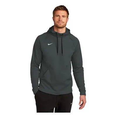 MEN'S NIKE THERMA PULLOVER HOODIE (ANTHRACITE/WHITE Medium)