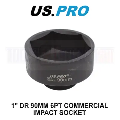 US PRO 1" Dr 90mm 6pt Commercial Impact Socket