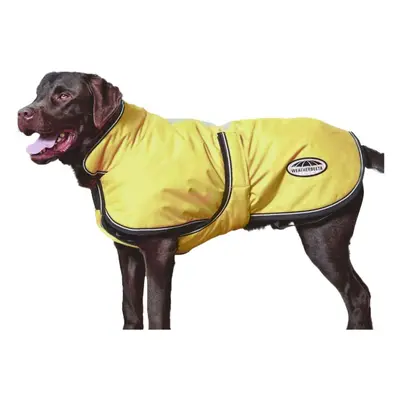 WeatherBeeta ComFiTec Reflective Parka 300D Deluxe Dog Coat, Yellow, 24"