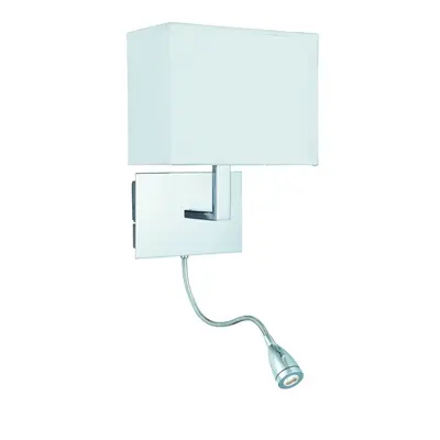 Wall Light Chrome With Led Flexi Arm