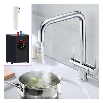 Nes Home Instant Boiling Water Kitchen Tap Chrome, Filter, Heating tank