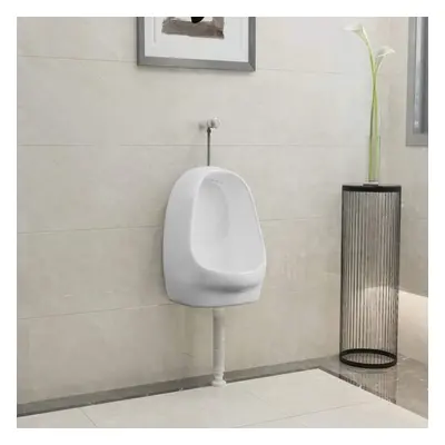 Wall Hung Urinal with Flush Valve Ceramic White