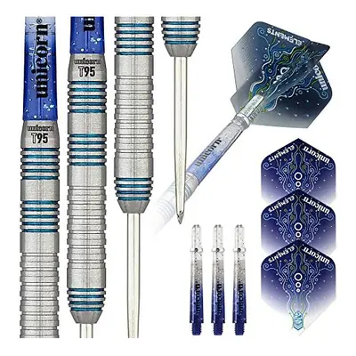 Darts Set | Core T95 Series Style | 95% Tungsten Barrels with Blue Accents | Steel Tip | g