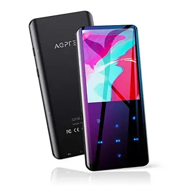 32GB MP3 Player with Bluetooth 5.3, AGPTEK 2.4" Curved Screen Music Player with Speaker HiFi Los