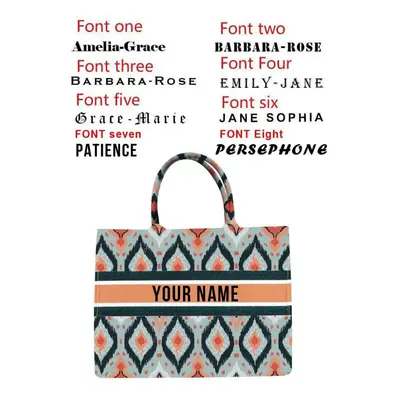 (4 Printed handbag, 42X32X10CM) Handbag lady Personalized Fashion Printing Large Capacity Canvas