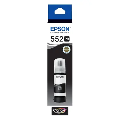 Epson T552 Photo Black EcoTank Ink Bottle Toner C13T06W192 Genuine Original