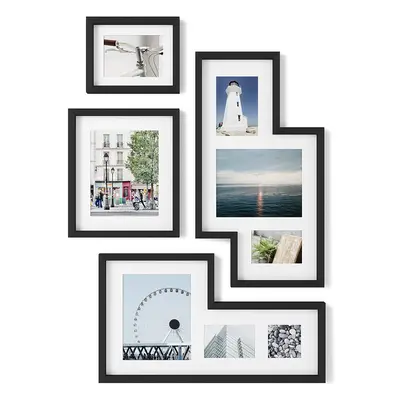 Umbra Gallery Collage Picture Frame Set, Black, Set of 4