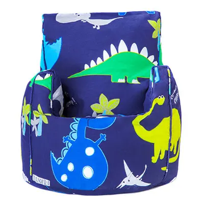 (Dino Dark) Toddler Polycotton Printed Bean Bag Chair