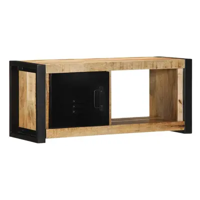 vidaXL TV Cabinet 80x30x35 cm Solid Rough Wood Mango tv stand tv sideboard