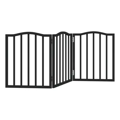 (black, x x cm/ pcs) vidaXL Dog Gate with Door Foldable Pet Gate Dog Fence Pet BarrierÃÂ Poplar