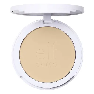 e.l.f. Camo Powder Foundation, Lightweight, Primer-Infused Buildable & Long-Lasting Medium-to-Fu