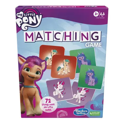 Hasbro Gaming My Little Pony Matching Game for Kids Ages and Up, Fun Preschool Matching Game for