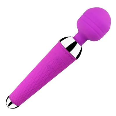 (Purple) 10-SPEED Rechargeable Vibrator Dildo Magic WAND Clit Stimulator AV Big Sex Toy