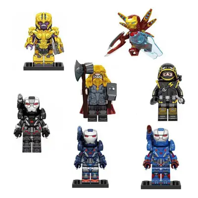 7pcs Marvel Destroyer Iron Man War Machine Assembly Building Block Man Toys