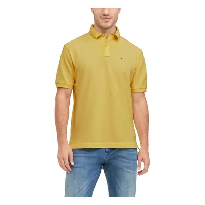 Tommy Hilfiger mens Short Sleeve in classic Fit Polo Shirt Warm Yello