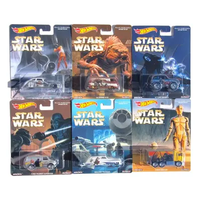 Hot Wheels 1:64 Scale Ralph McQuarrie Star Wars Diecast Mdoel Car Set of cars - DLB45-956F