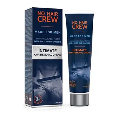 NO Hair Crew Intimate Hair Removal Cream - Extra Gentle Depilatory Cream for Sensitive Areas. Ma