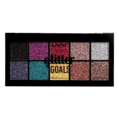 NYX Professional Makeup Glitter Goals Cream Pro Palette - Glitter Palette with Silky Glitter Cre